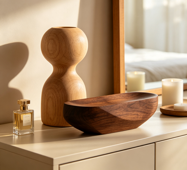 Abstract Wood Accent Set