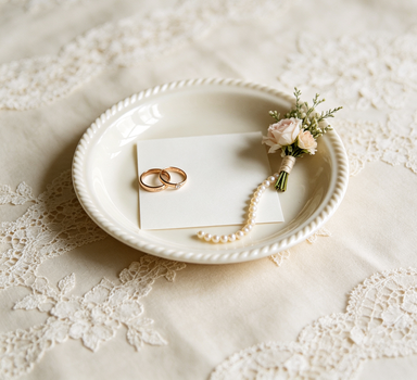 Ceremony Ring and Vow Tray